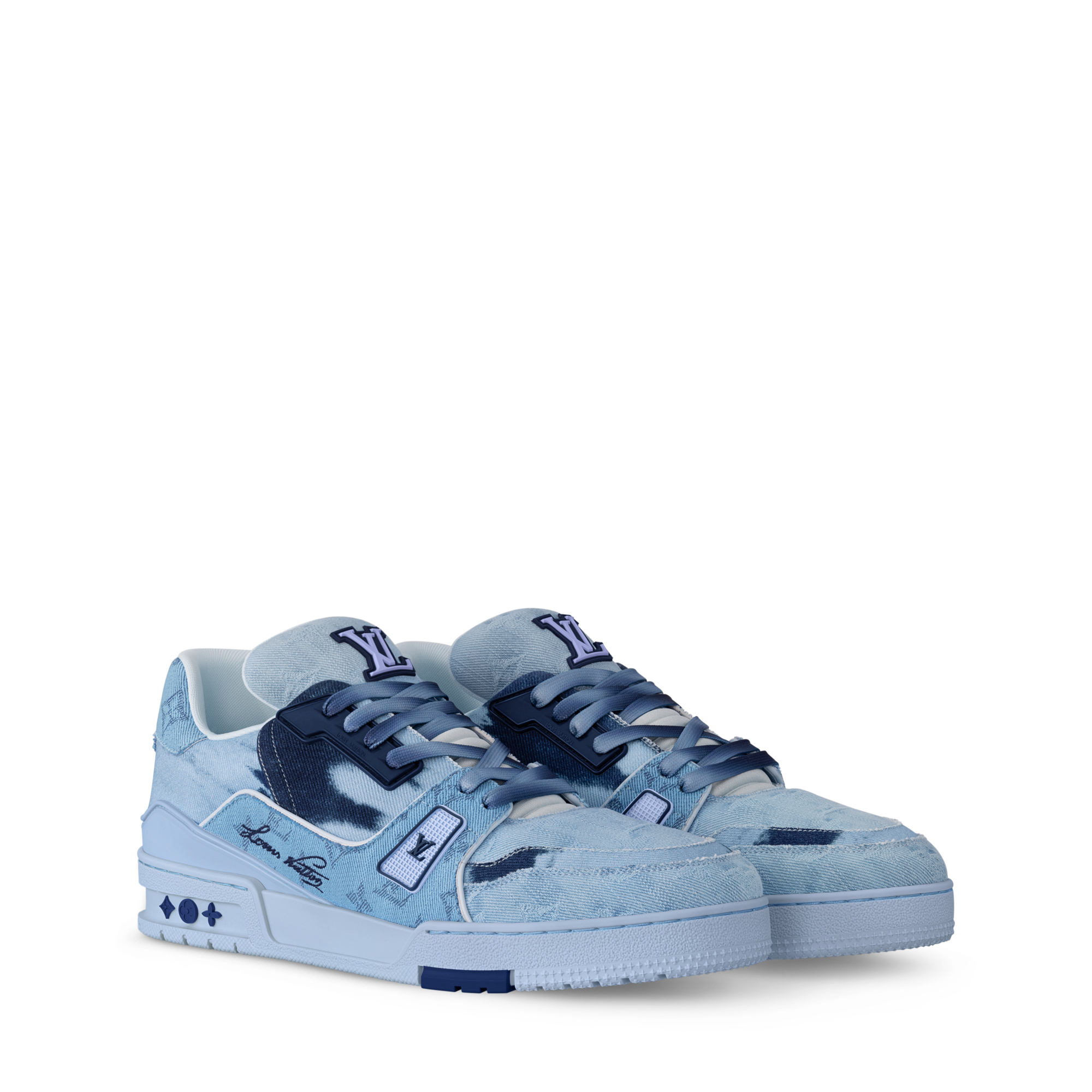 LV Trainer Sneaker - Luxury Shoes - 1ACVN8 Blue | LOUIS